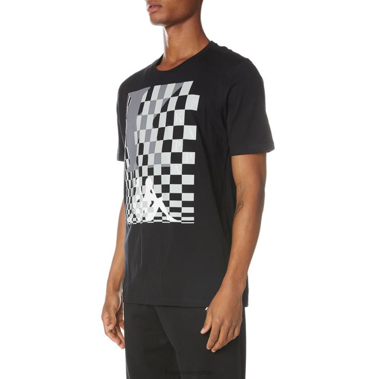 Kappa menn finn t-skjorte svart jetfly VBD6F135