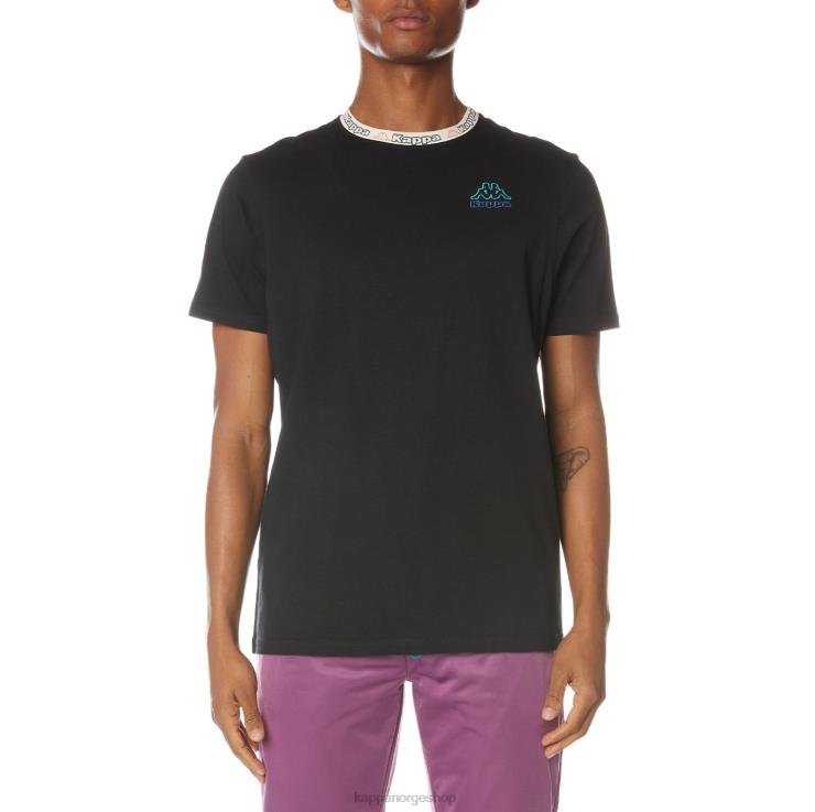 Kappa menn logo datre t-skjorte kulsvart VBD6F168