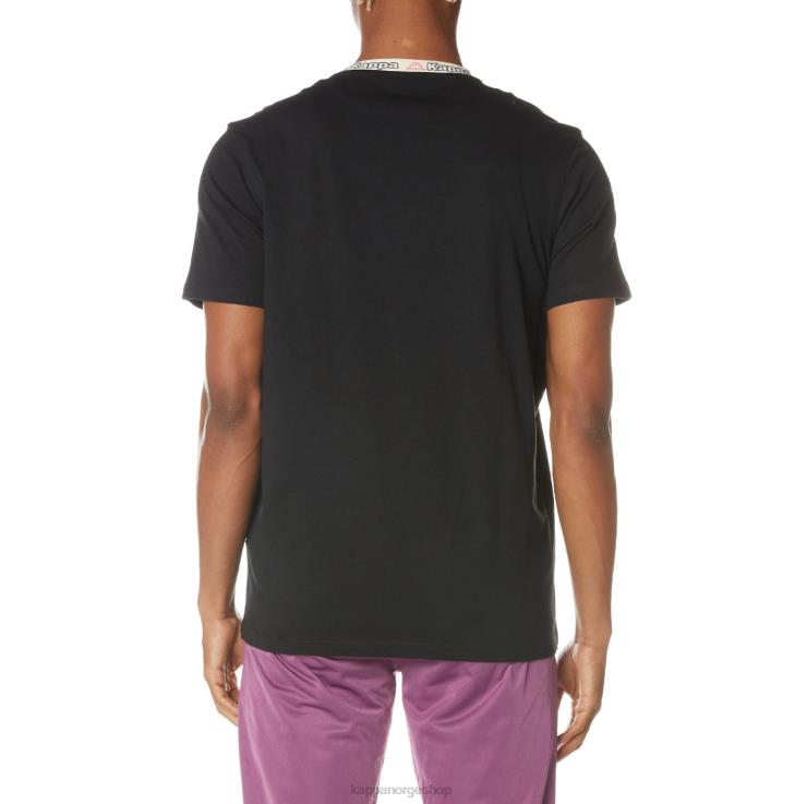 Kappa menn logo datre t-skjorte kulsvart VBD6F168