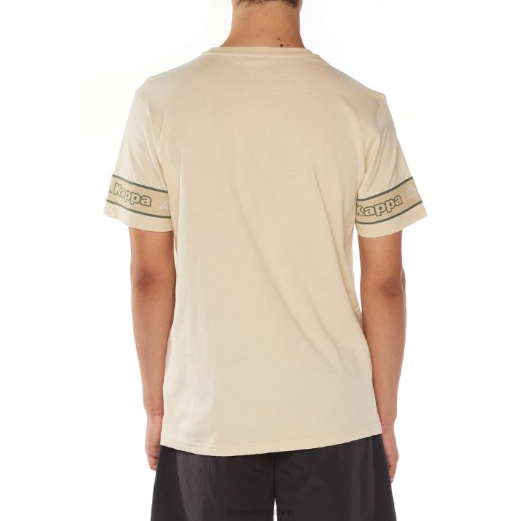 Kappa menn logo eier t-skjorte beige VBD6F113