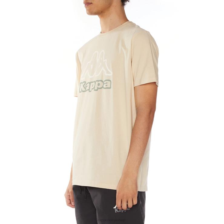 Kappa menn logo ostesso t-skjorte beige VBD6F115