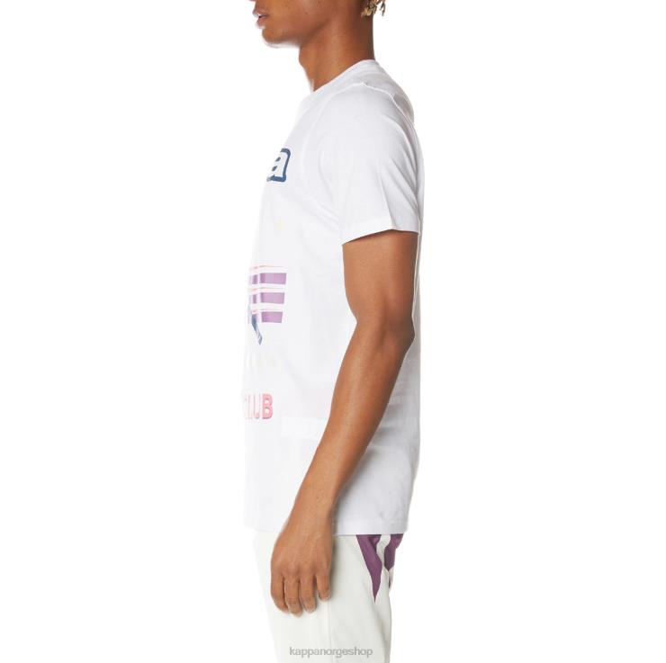 Kappa menn logo prant t-skjorte hvit VBD6F169