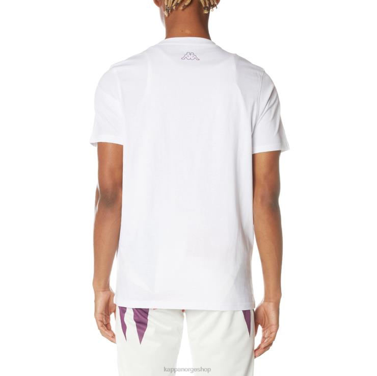 Kappa menn logo prant t-skjorte hvit VBD6F169