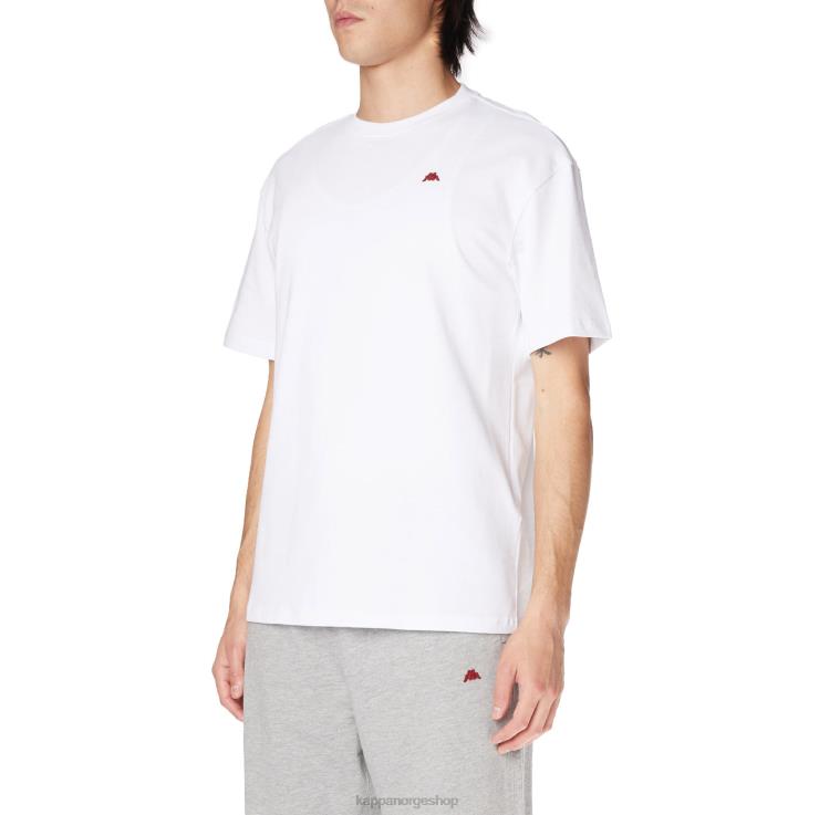 Kappa menn robe giovani darphis t-skjorte hvit VBD6F201