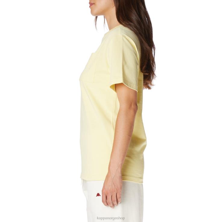 Kappa menn robe giovani mirfak t-skjorte gul VBD6F195