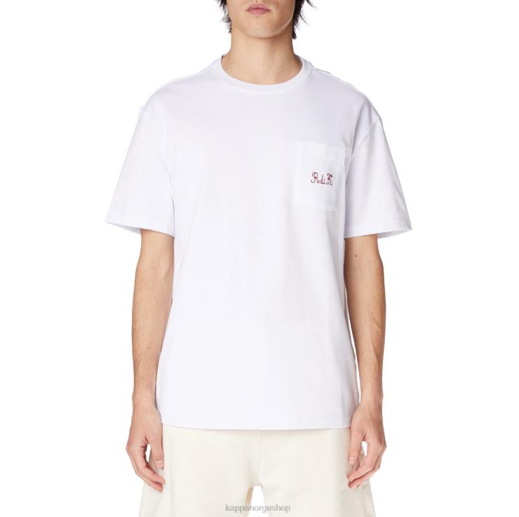 Kappa menn robe giovani mirfak t-skjorte hvit VBD6F196