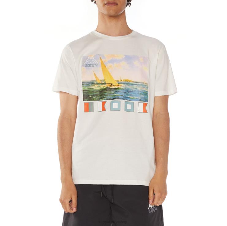 Kappa menn salvie t-skjorte hvit VBD6F118