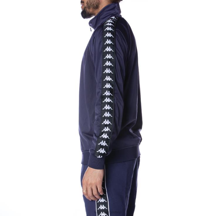 Kappa menn 222 banda anniston treningsjakke blå marin svart VBD6F11