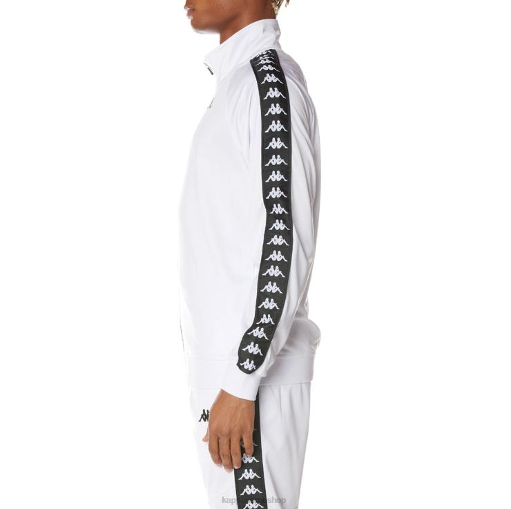 Kappa menn 222 banda anniston treningsjakke hvit svart VBD6F14