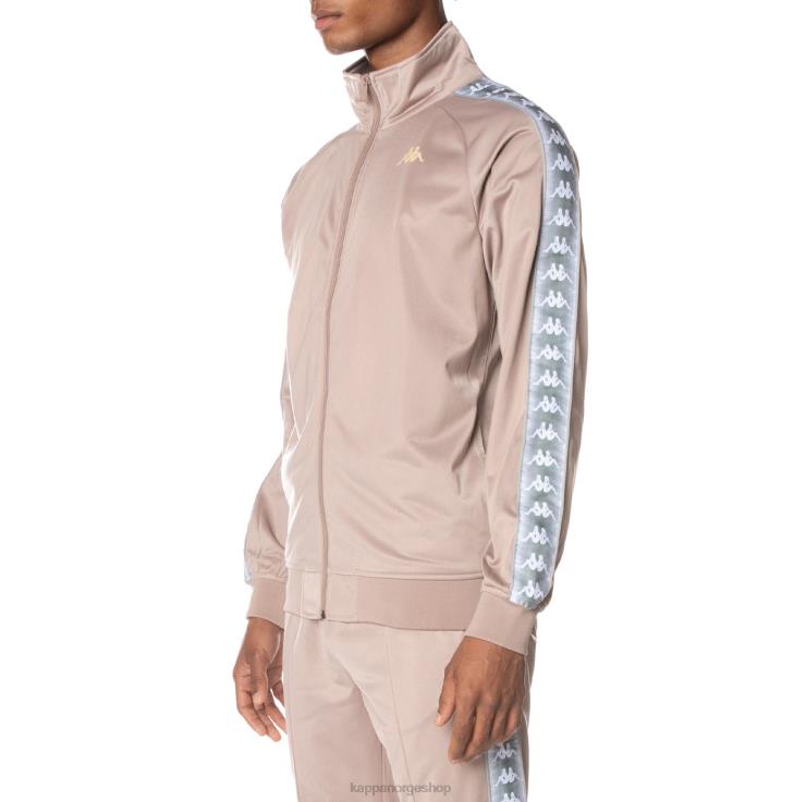 Kappa menn 222 banda ganniston treningsjakke beige VBD6F1