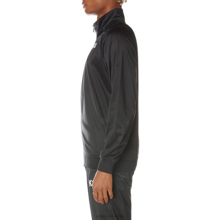 Kappa menn autentisk angost treningsjakke kulsvart VBD6F2