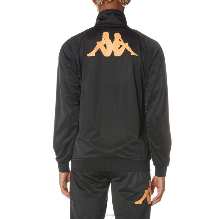 Kappa menn autentisk angost treningsjakke kulsvart VBD6F2