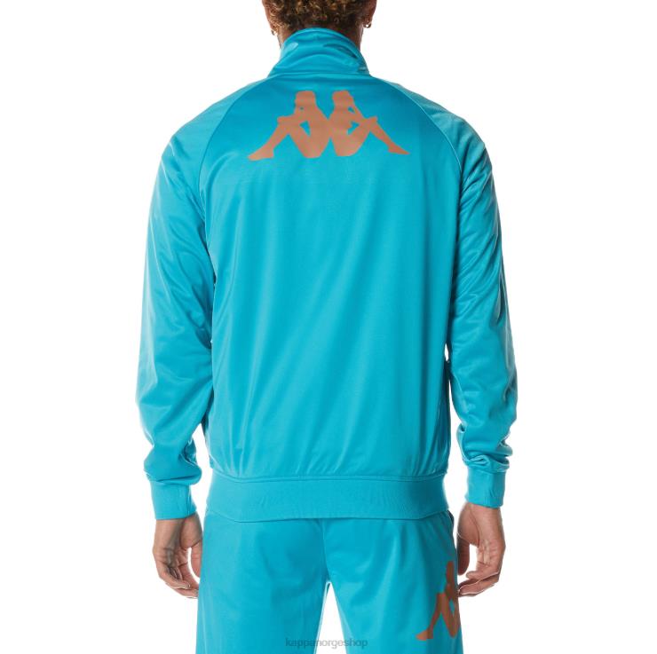 Kappa menn autentisk angost treningsjakke mørk aqua VBD6F6