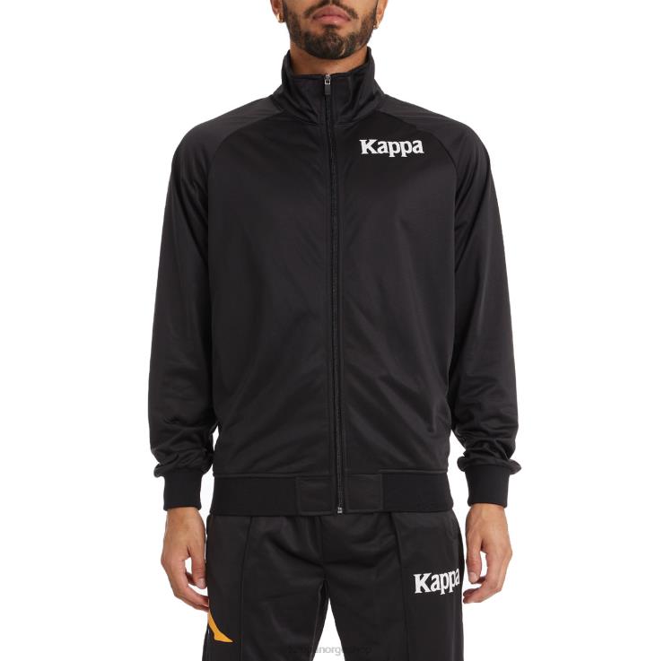Kappa menn autentisk angost treningsjakke svart røyk oransje VBD6F9