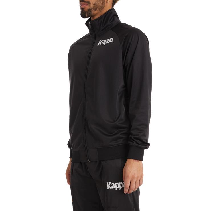 Kappa menn autentisk angost treningsjakke svart røyk oransje VBD6F9