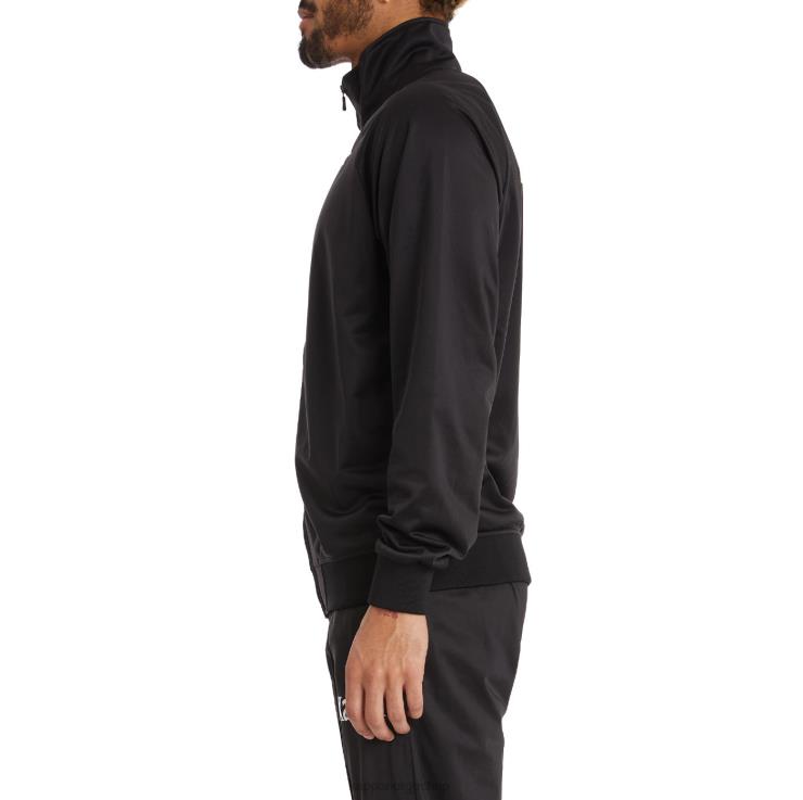 Kappa menn autentisk angost treningsjakke svart røyk oransje VBD6F9