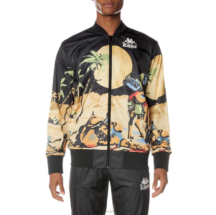 Kappa menn autentisk sudania jakke kulsvart VBD6F4