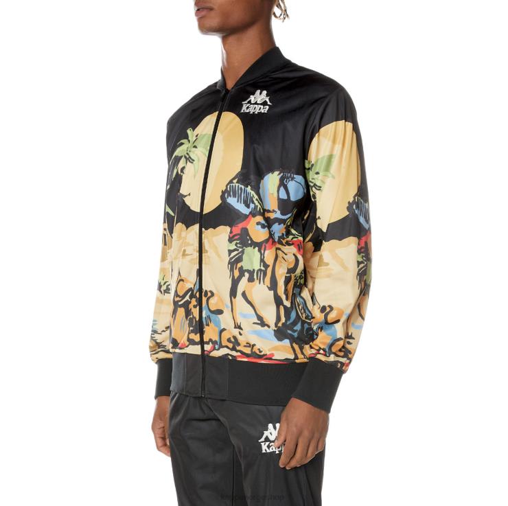 Kappa menn autentisk sudania jakke kulsvart VBD6F4