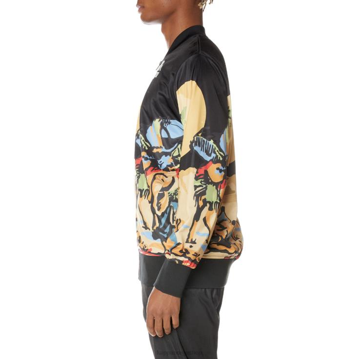 Kappa menn autentisk sudania jakke kulsvart VBD6F4