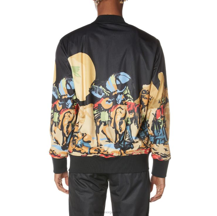 Kappa menn autentisk sudania jakke kulsvart VBD6F4