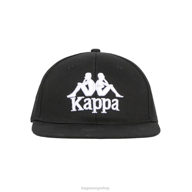 Kappa unisex autentisk bzadem lue svart røyk hvit VBD6F297