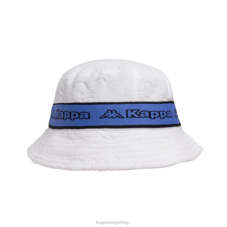 Kappa unisex logo tape ello bøttehatt hvit blå VBD6F300