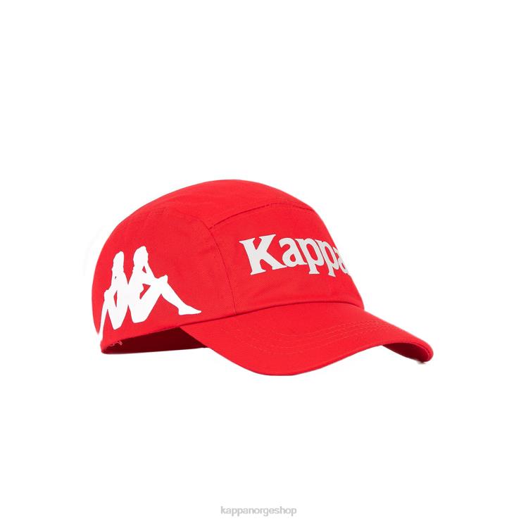 Kappa unisex autentisk anfrei cap rød Hvit VBD6F295