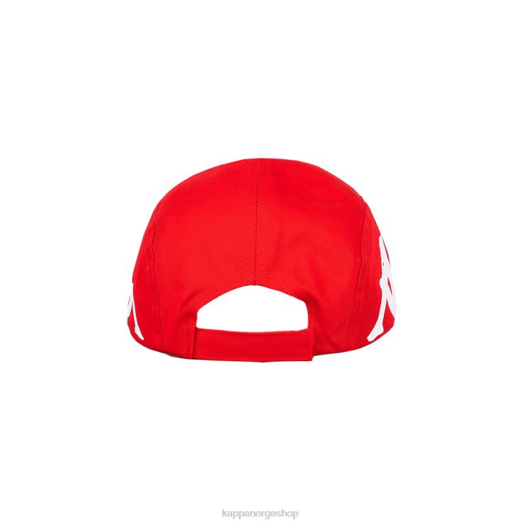 Kappa unisex autentisk anfrei cap rød Hvit VBD6F295
