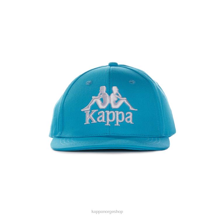 Kappa unisex autentisk bzadem caps for barn mørk aqua hvit VBD6F326