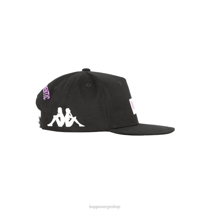Kappa unisex autentisk grafisk tornadohette svart røykfiolett VBD6F310