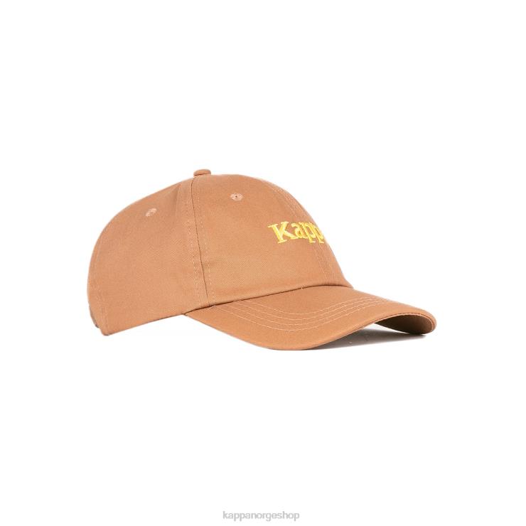 Kappa unisex autentisk hoogeveen cap brungul VBD6F303