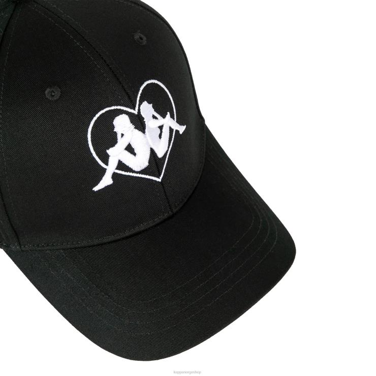 Kappa unisex autentisk kjærlighet opole cap svart VBD6F284