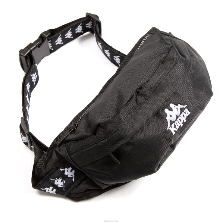Kappa unisex 222 banda anais veske svart hvit VBD6F362