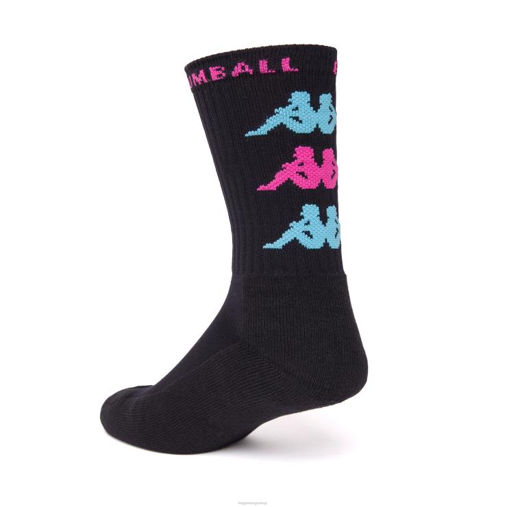 Kappa unisex autentiske gumball gamal sokker svart VBD6F357